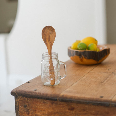4-Piece Natural Teak Wood Kitchen Utensils Set