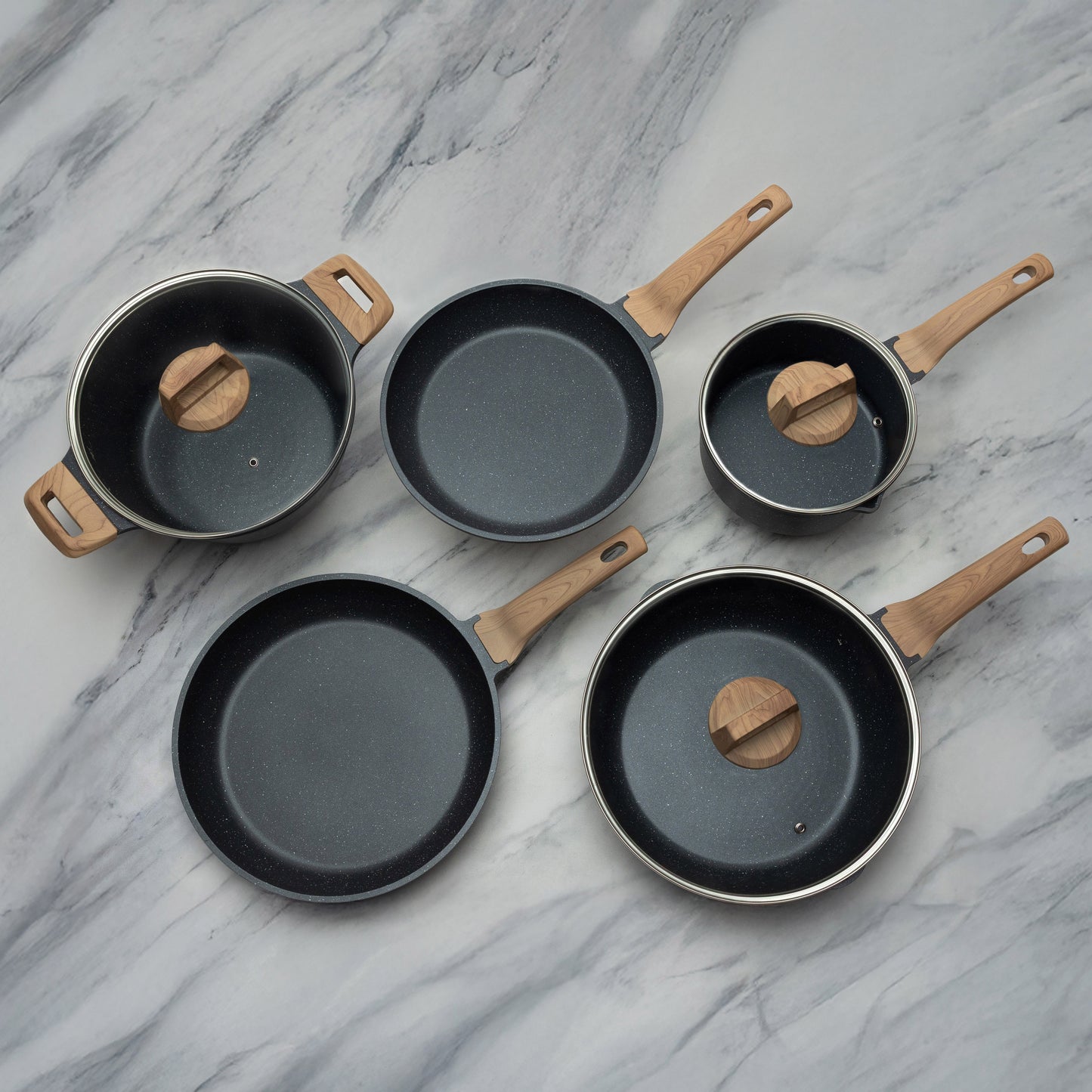 8-Piece PFAS-Free Safe Non-Stick Cookware Set