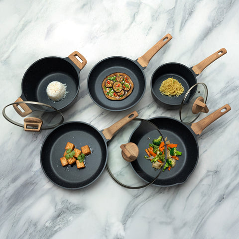 8-Piece PFAS-Free Safe Non-Stick Cookware Set