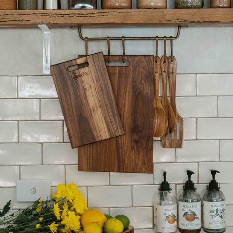 3-Piece Natural Acacia Wood Chopping Board Set